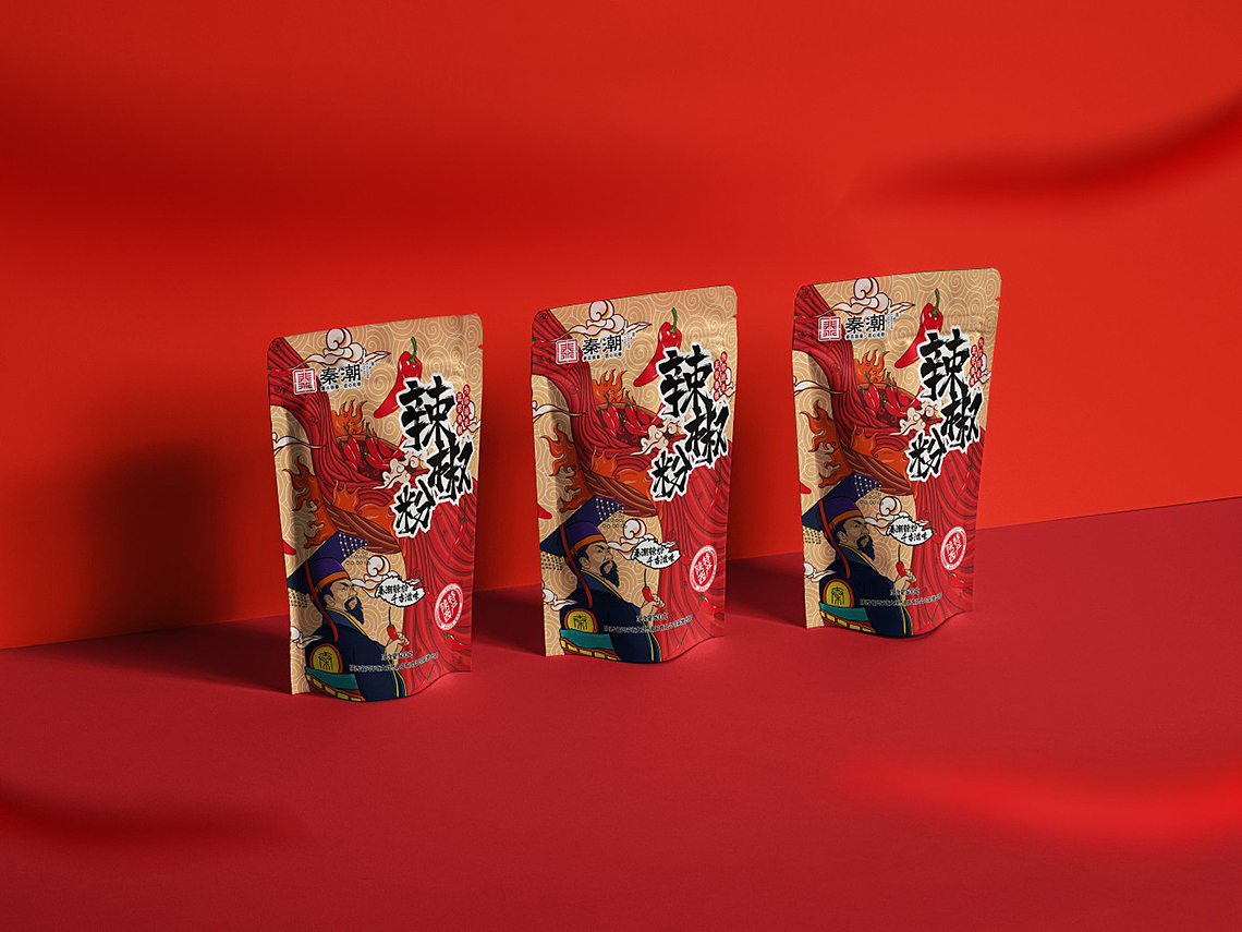 陕西秦潮调料包装设计