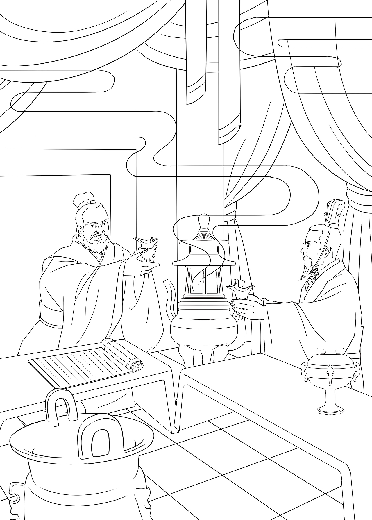 原创插画《史记故事》