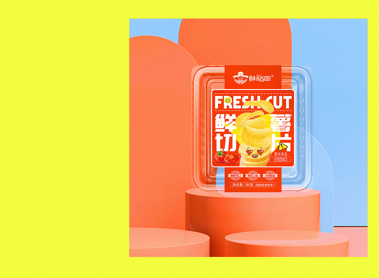 鲜稻臣-鲜切薯片包装设计（图ZMzA1Njc2MDAw） - 包装 - 站酷设计师花花_野生设计师原创素材 - 站酷ZCOOL