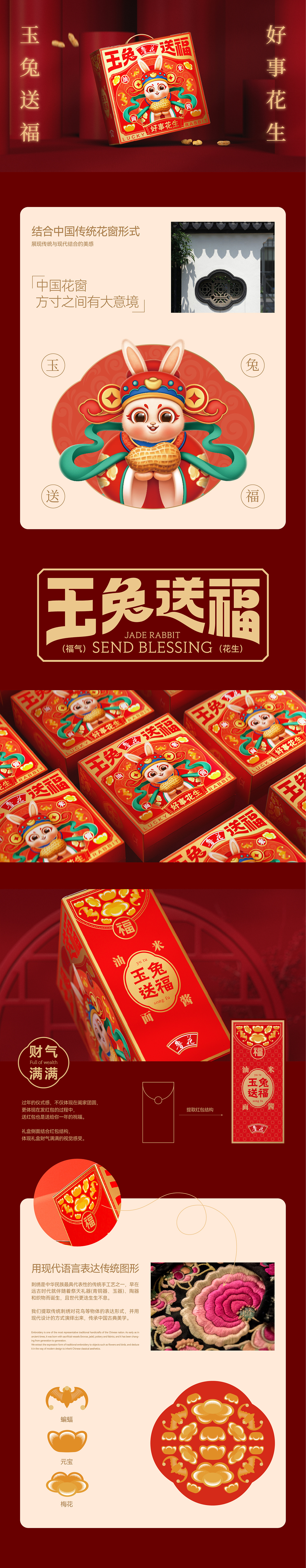 玉兔送福/福兔满满 兔年限定包装（图ZMzI3ODYyMzMy） - 包装 - 站酷设计师东方造物原创素材 - 站酷ZCOOL