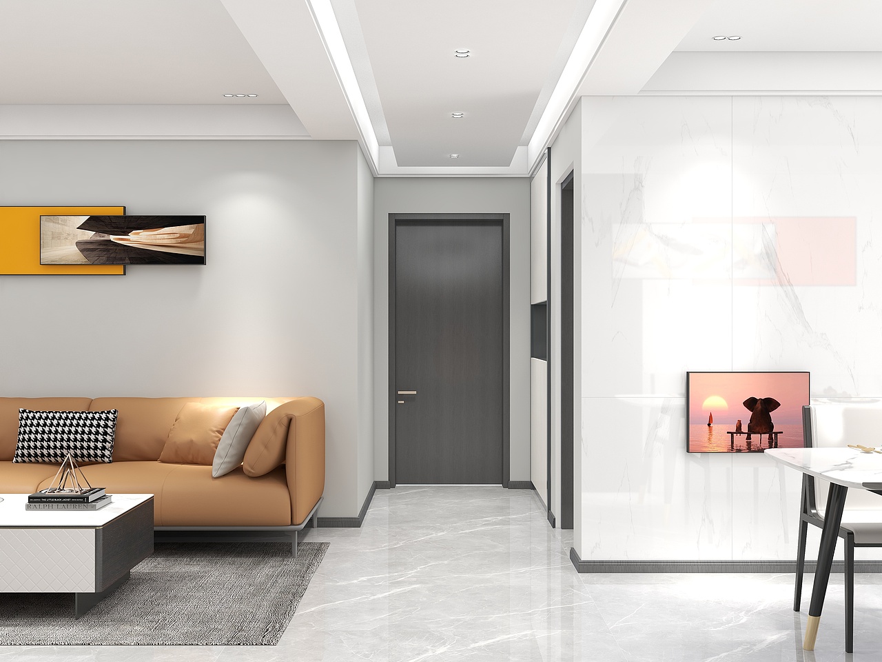 135平现代简约风效果