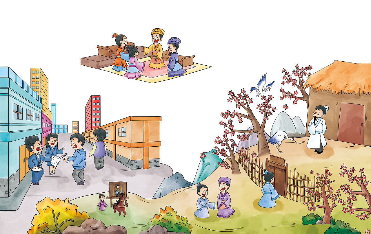 职业简史-职业的故事（图ZMzE0ODAxNzg4） - 绘本 - 站酷设计师刘欢paint原创素材 - 站酷ZCOOL