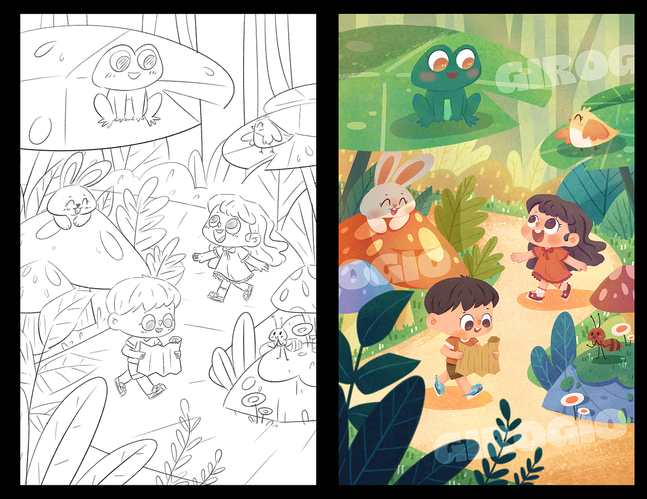 基诺浦童鞋儿童插画商稿（图ZMzEwOTM3NTAw） - 商业插画 - 站酷设计师菠萝虾球原创素材 - 站酷ZCOOL