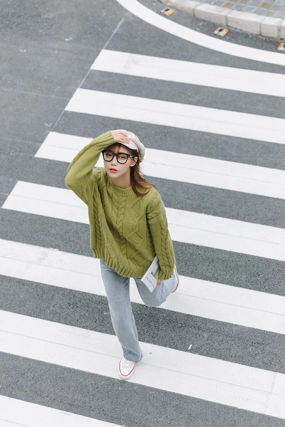 模特静静 毛衣拍摄 秋装拍摄 毛线衣拍摄