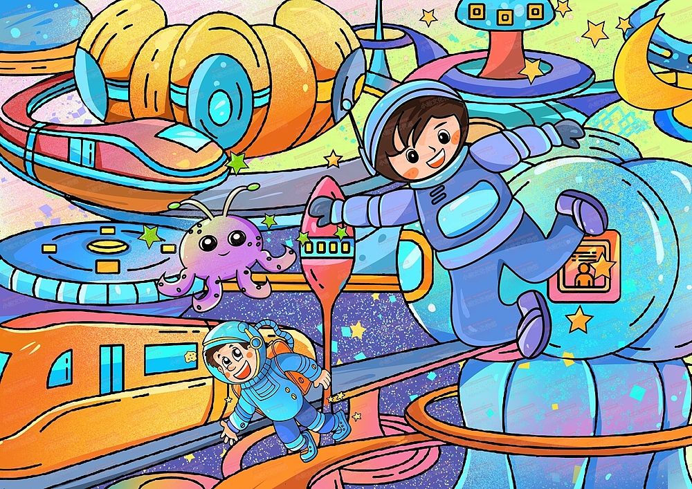 中小学生电脑绘画作品创作制作