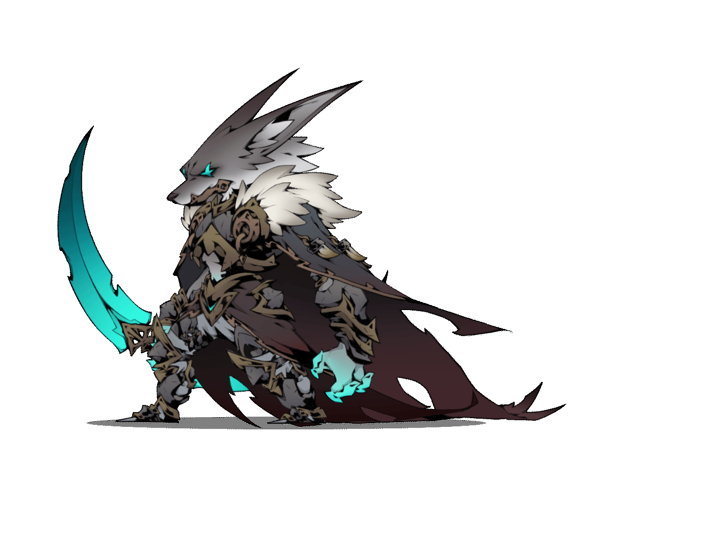 wolf-knight-spine-pose（图ZMzUyNDE2MTE2） - 独立游戏 - 站酷设计师三栖人设计原创素材 - 站酷ZCOOL