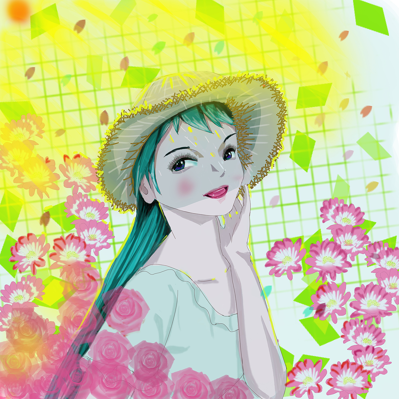 阳光女孩（图ZMzA0Njc1ODAw） - 创作习作 - 站酷设计师Z943857434原创素材 - 站酷ZCOOL