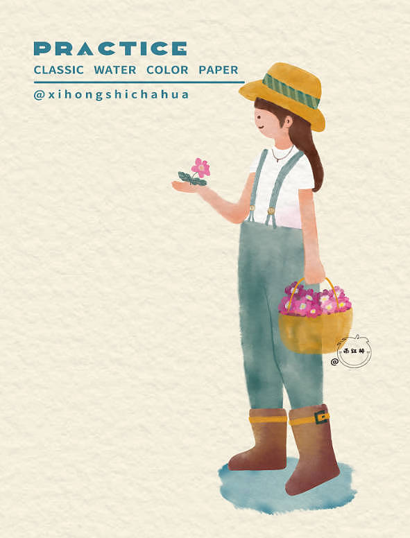 春天的记忆|水彩插画
