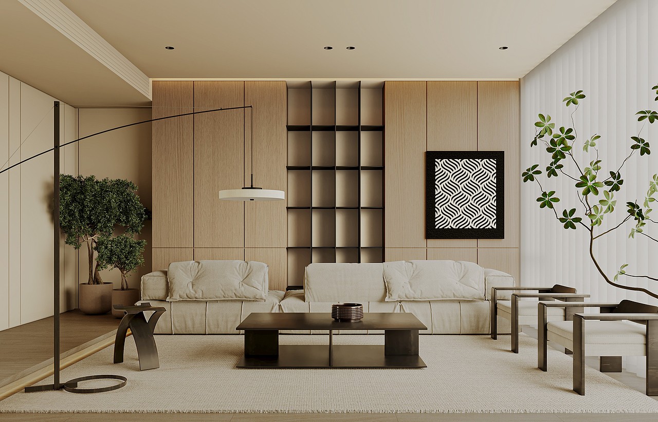 侘寂沙发背景来一组