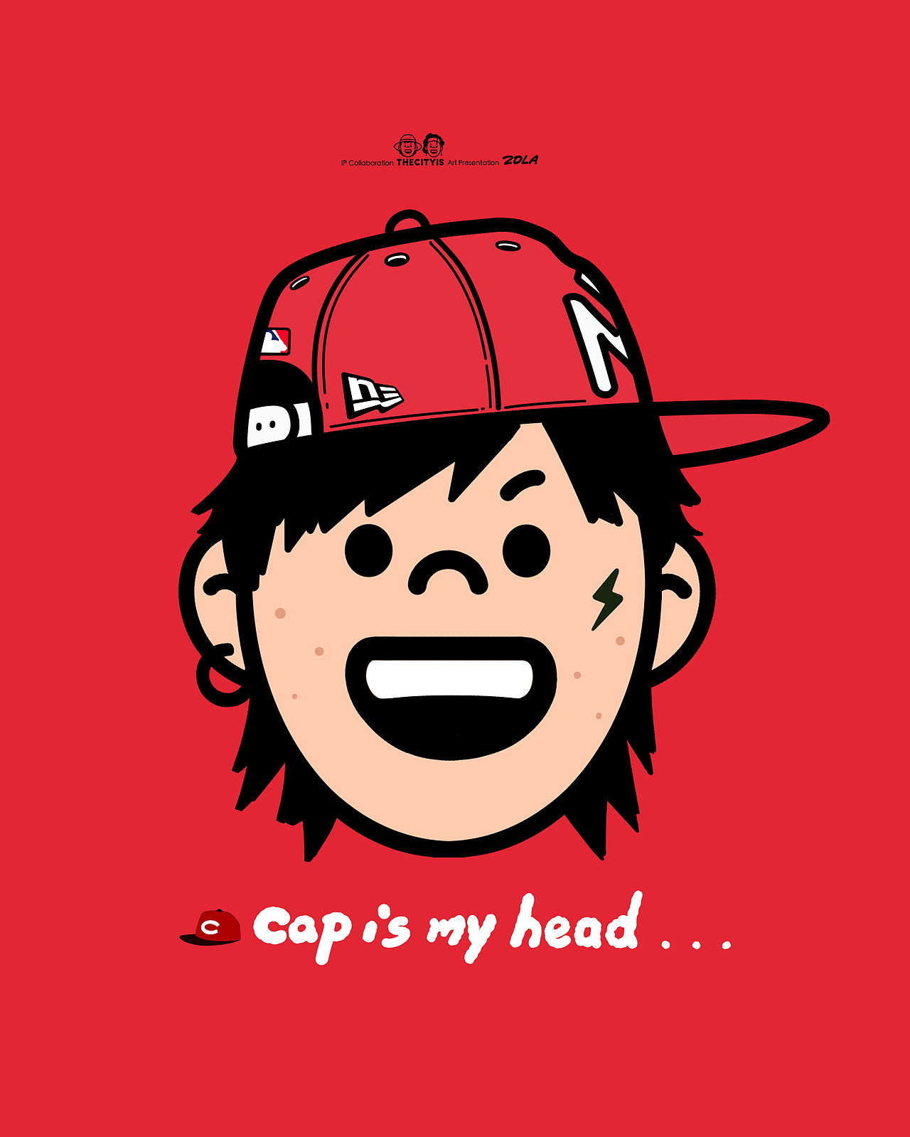 CAPS | 帽子就是我的头（图ZMzY1Nzk5ODk2） - 新锐潮流插画 - 站酷设计师佐拉Zola原创素材 - 站酷ZCOOL