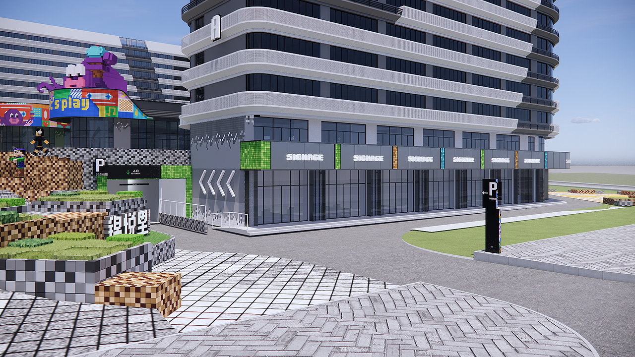 厦门地铁湖里公园TOD锦悦里导视、美陈