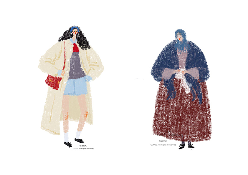 人物插画第二篇（图ZMzMwNzM1MzA0） - 商业插画 - 站酷设计师瑚图礼原创素材 - 站酷ZCOOL