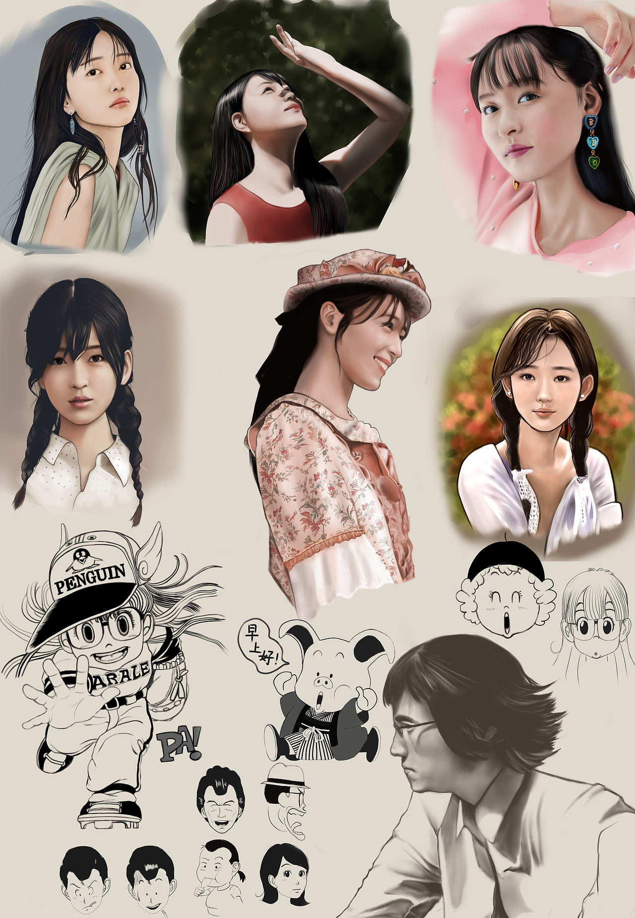 通过临摹来体验不同风格的绘画方法（图ZMzQ5OTk3ODg4） - 创作习作 - 站酷设计师决明子Ron原创素材 - 站酷ZCOOL