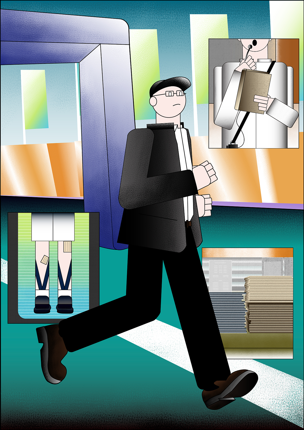 毕业设计|叙事性插画设计研究-关于社交中的行为反差