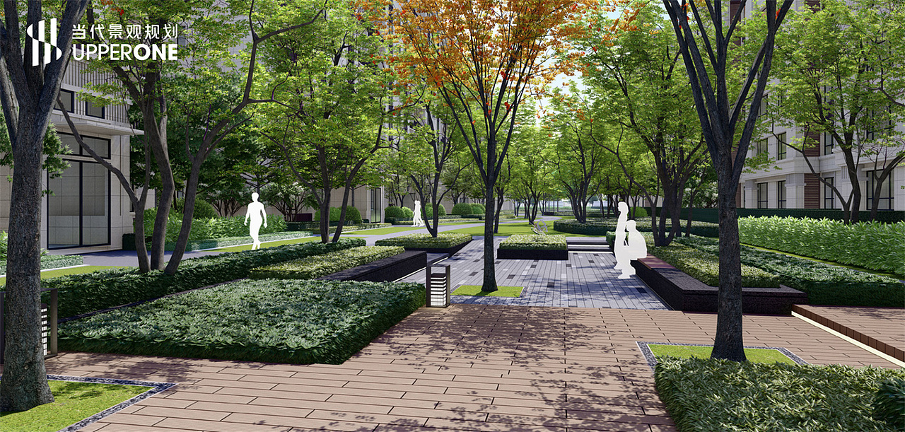 郑州▪正商新港雅苑景观设计效果图|当代景观规划