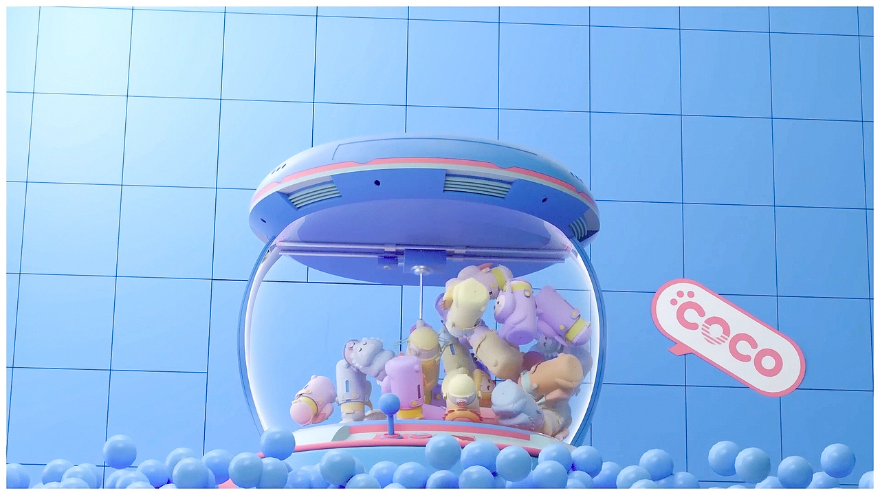 产品视频渲染 | 可爱风格工厂流水线水杯视频