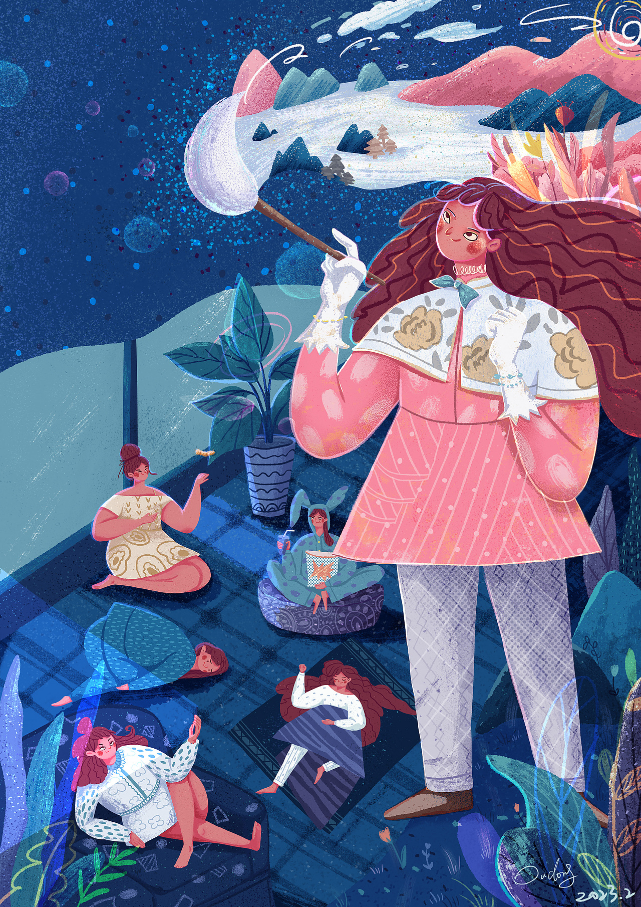 羈絆（圖ZMzUwMzEzMzg4） - 藝術(shù)插畫 - 站酷設(shè)計(jì)師亮火蟲原創(chuàng)素材 - 站酷ZCOOL