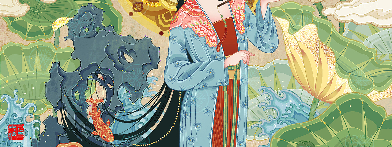 送伞仙子（图ZMzUwNzA3MDI0） - 艺术插画 - 站酷设计师九片雪原创素材 - 站酷ZCOOL
