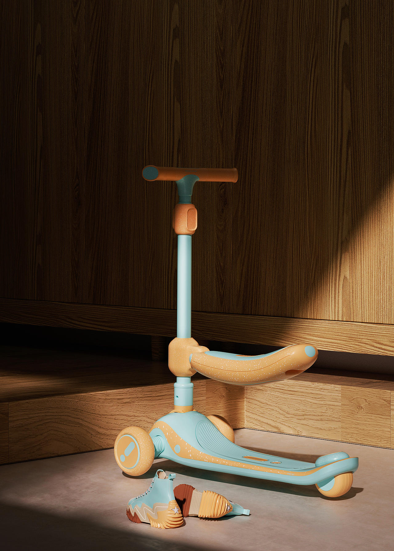 儿童滑板车外观ID设计| Children's scooter ID design