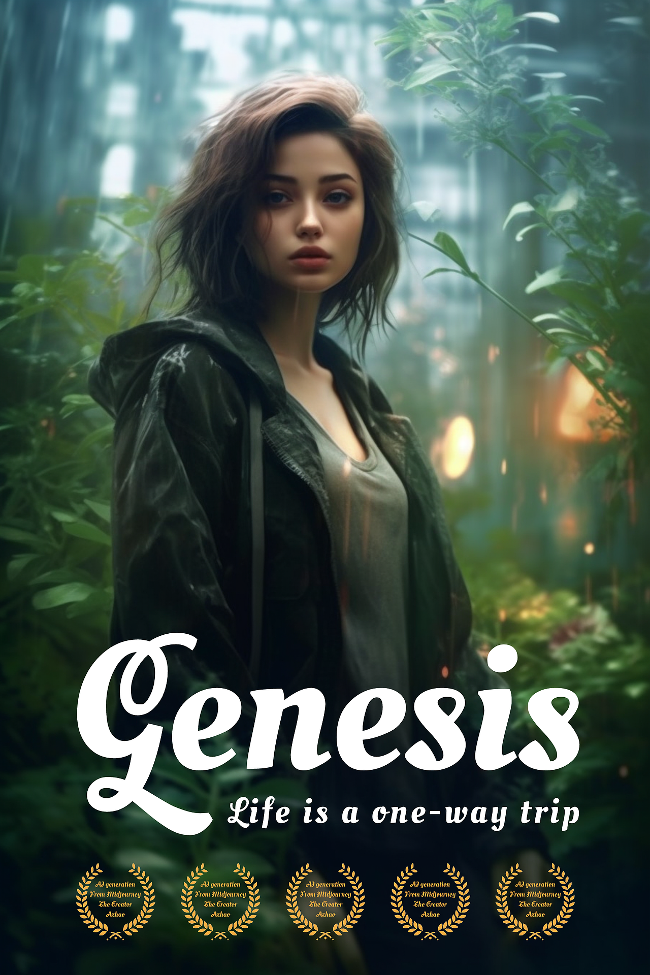 AIGC丨短篇漫画《AI-创世纪》预告海报（图ZMzQxMjk1NTYw） - AI作品 - 站酷设计师阿赵的所见所得原创素材 - 站酷ZCOOL