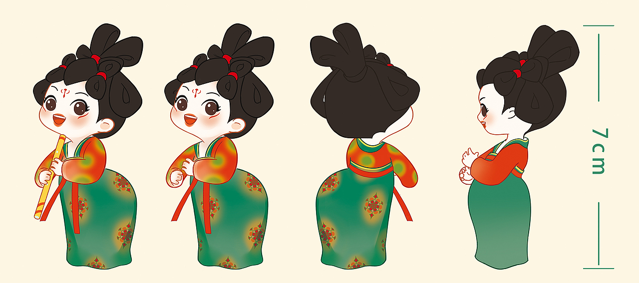 唐宫夜宴x茶妈妈（图ZMzM1MTE4NTI0） - 商业插画 - 站酷设计师墨一一mo11原创素材 - 站酷ZCOOL