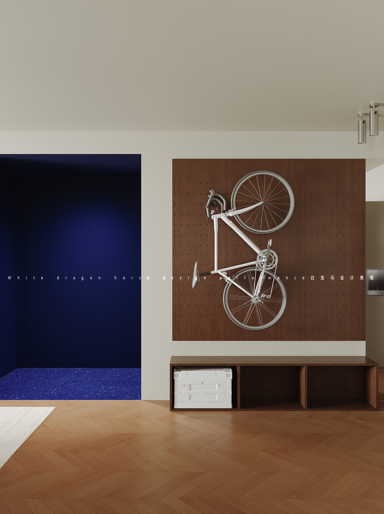 极简客餐厅—白龙马效果图