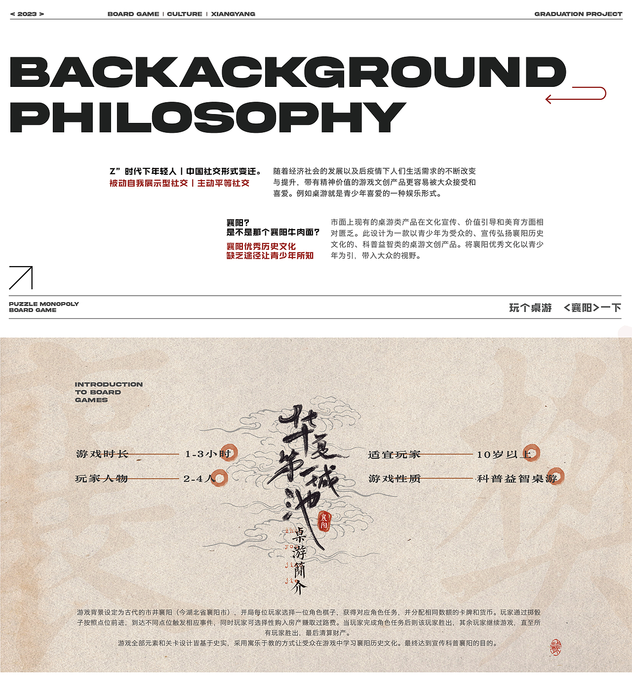 毕业设计|《华夏第一城池》襄阳文化益智桌游