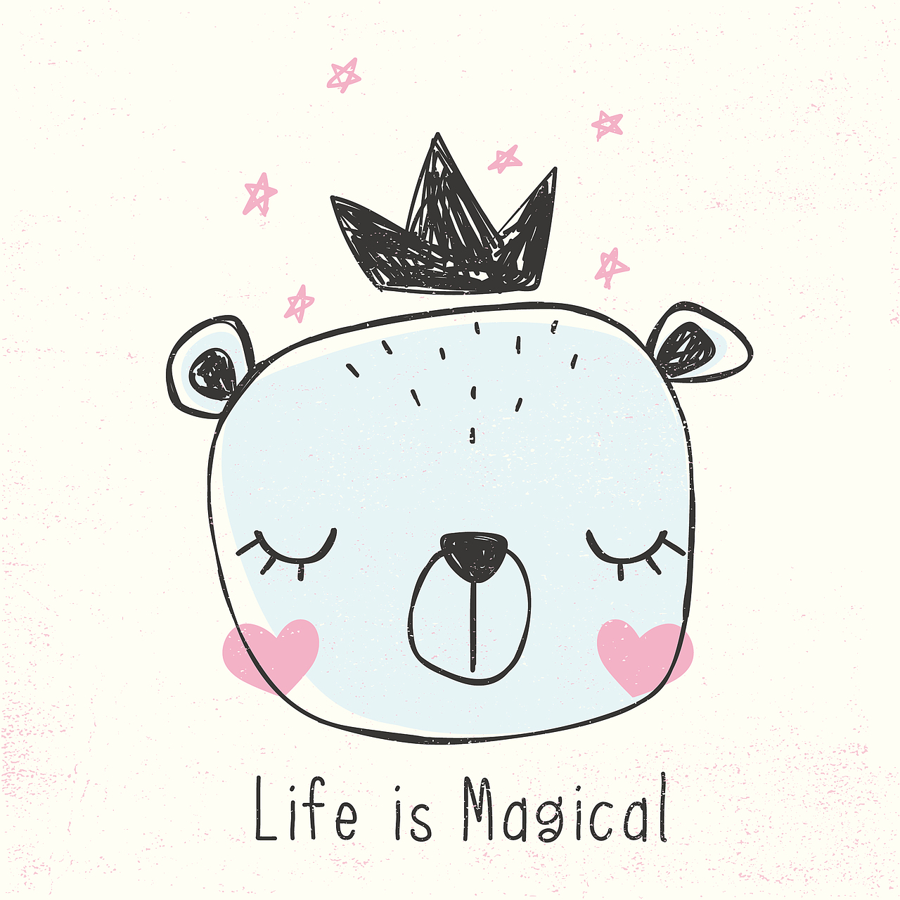 森系北欧卡通动物插画