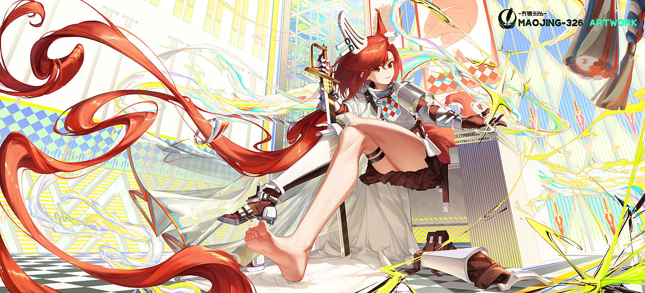 明日方舟-焰尾（图ZMzY4NDc5NDg4） - 游戏原画 - 站酷设计师冇镜326原创素材 - 站酷ZCOOL