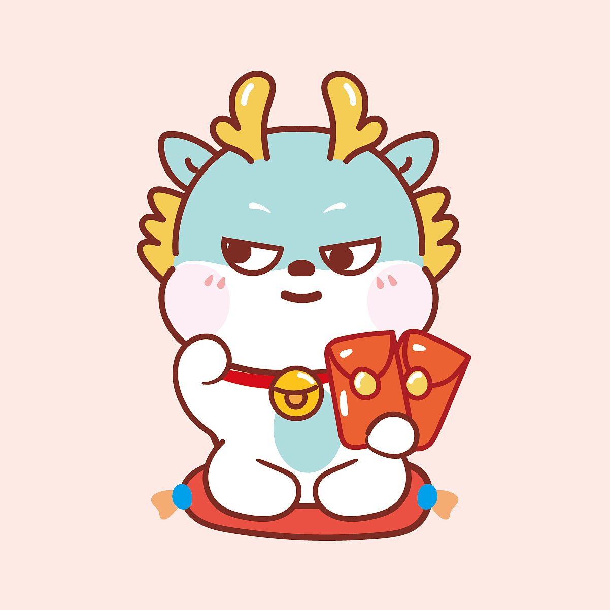 小飞龙IP表情包插画卡通原创动画可爱形象吉祥物