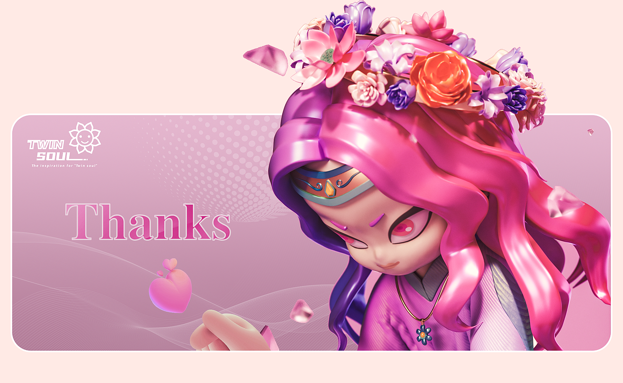 原创潮玩IP《Twin Soul - 双生灵2 - 花神篇》角色设定