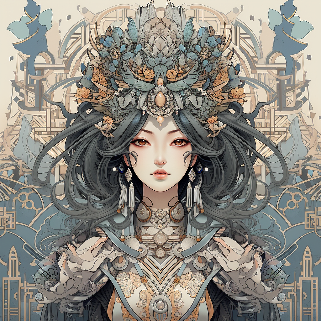 东方神韵艺术插画