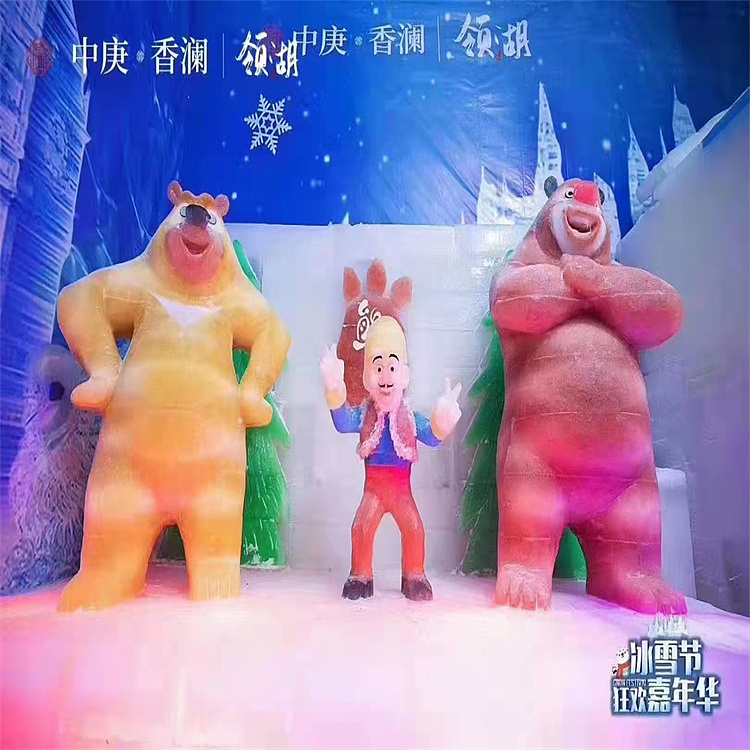 河南租赁冰雕展适合地产暖场活动梦幻冰雕室内冰雕展