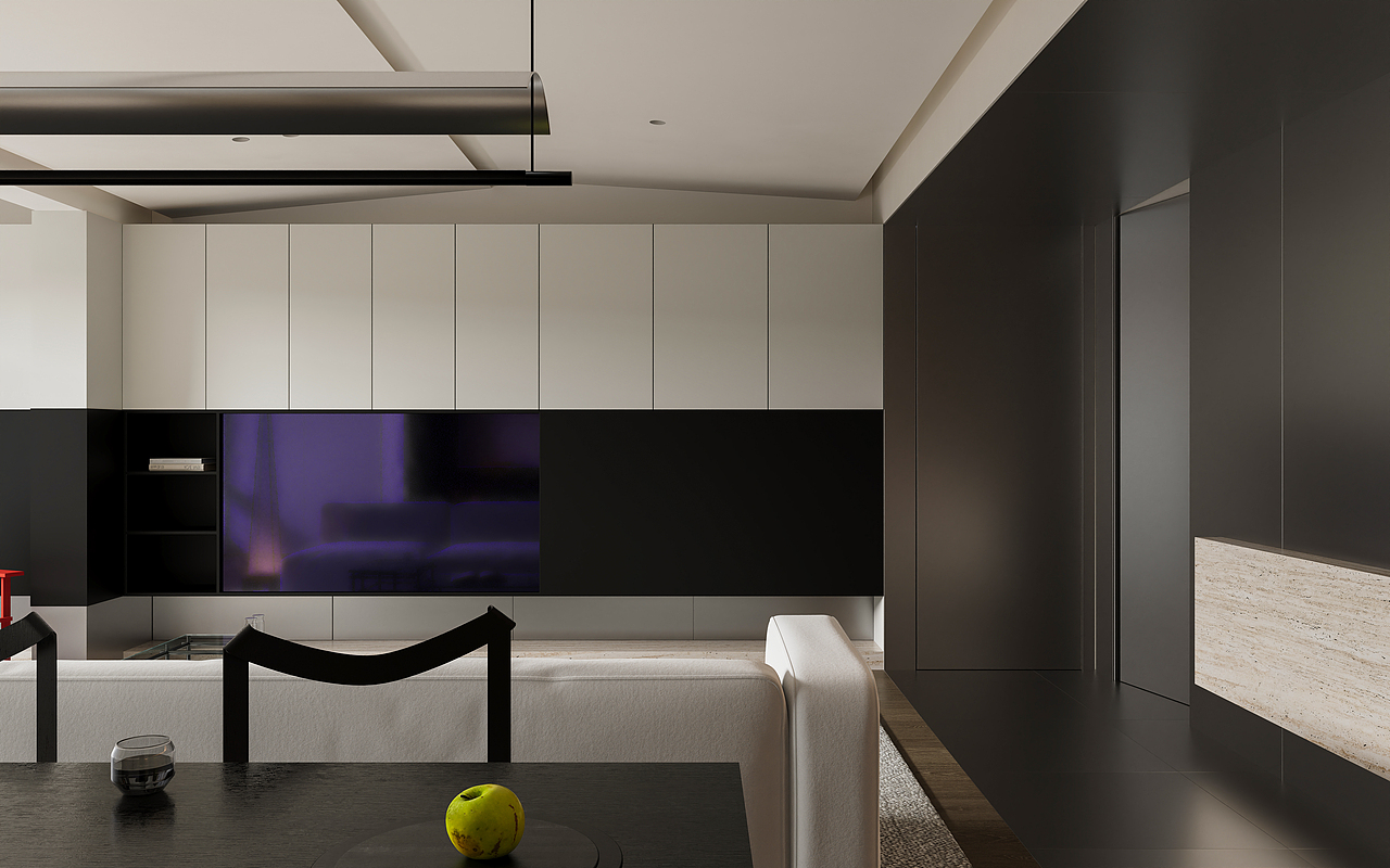 老严丨有之工设丨大平层（图ZMzcwNTA3MTg0） - 家装设计 - 站酷设计师效果图明灯丨老严原创素材 - 站酷ZCOOL