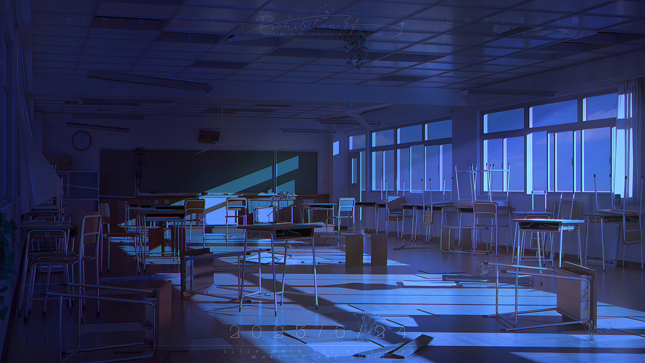日系场景·教室（图ZMzQzODE5NDA4） - 创作习作 - 站酷设计师星夏在放羊原创素材 - 站酷ZCOOL