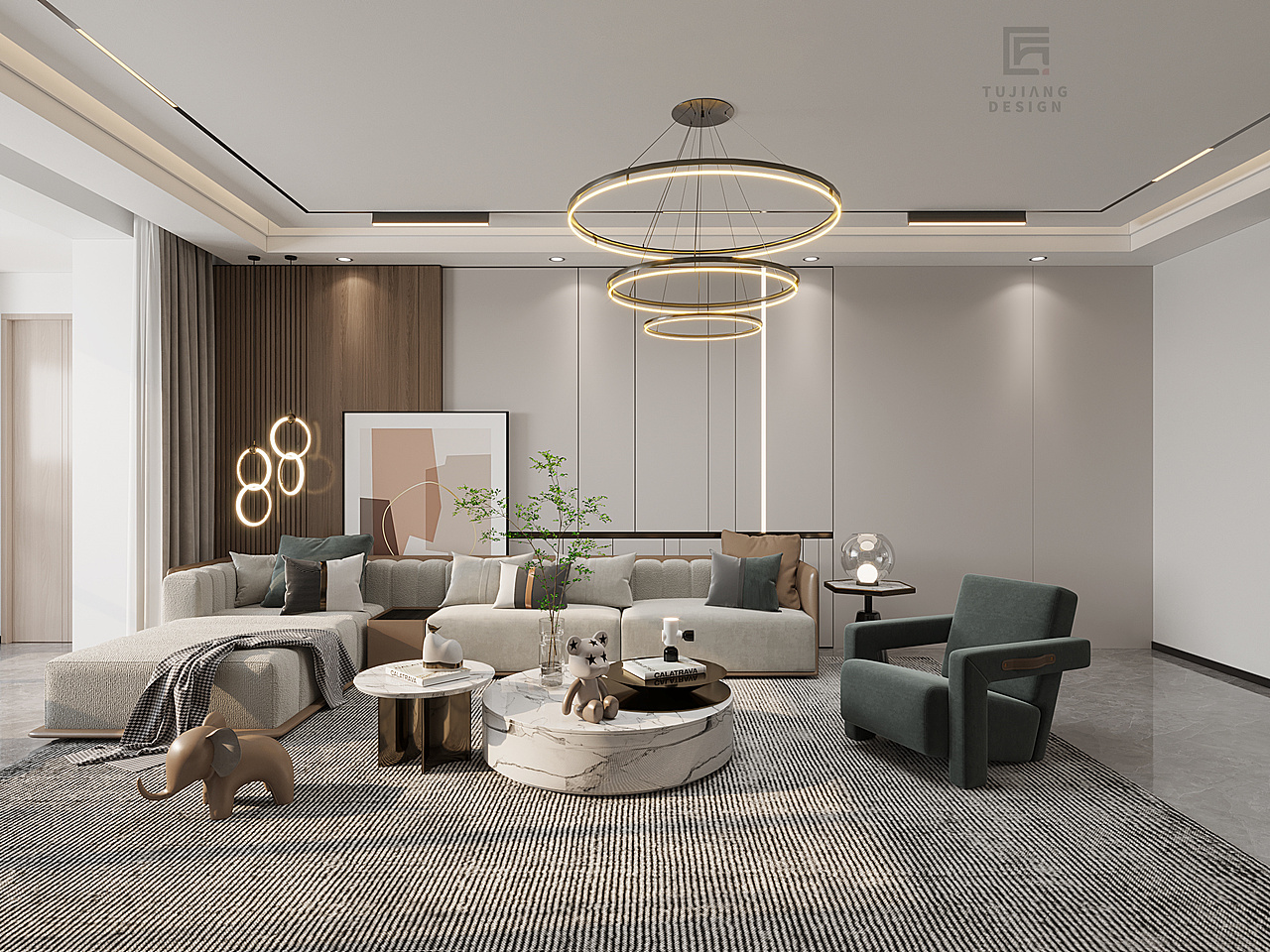 现代极简风格，简洁婉约，独具风致和格调。