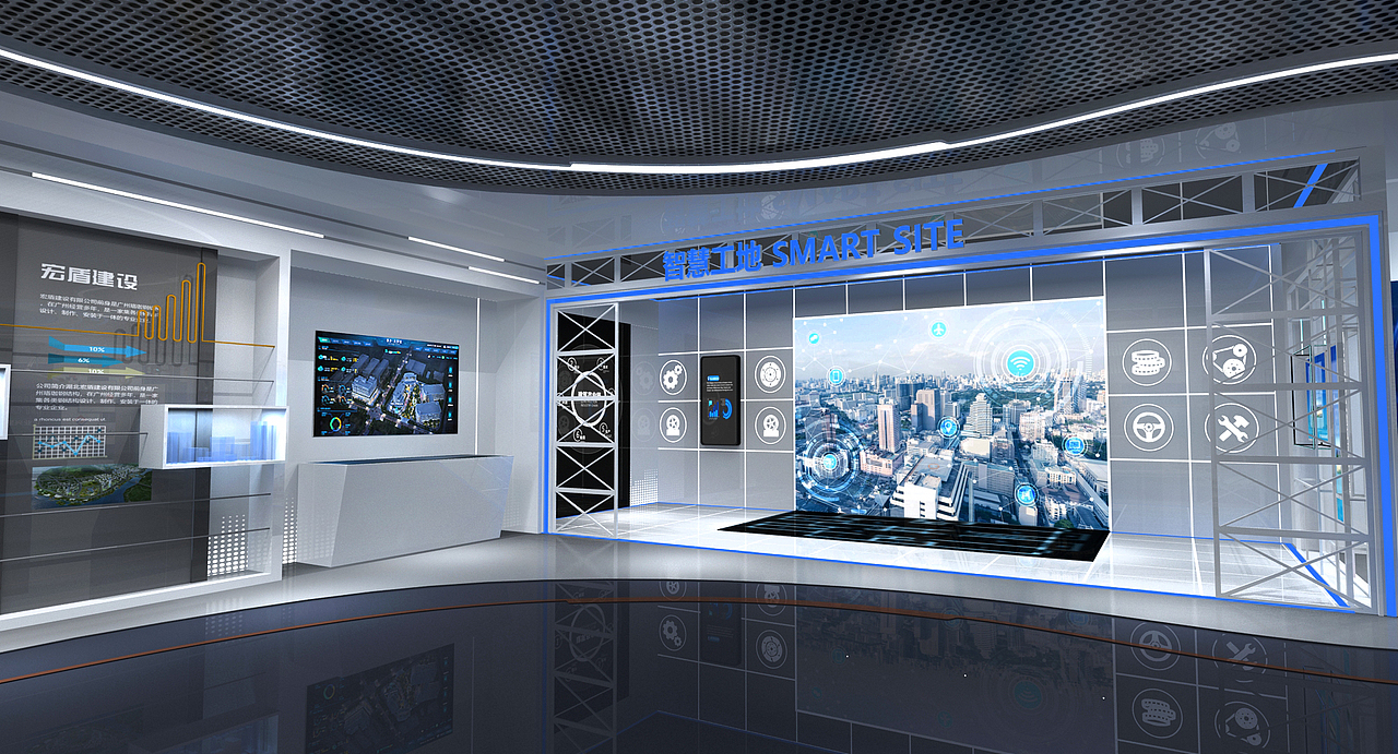 建筑科技展厅（图ZMzA3MDQzNTg4） - 展陈设计 - 站酷设计师西西703原创素材 - 站酷ZCOOL