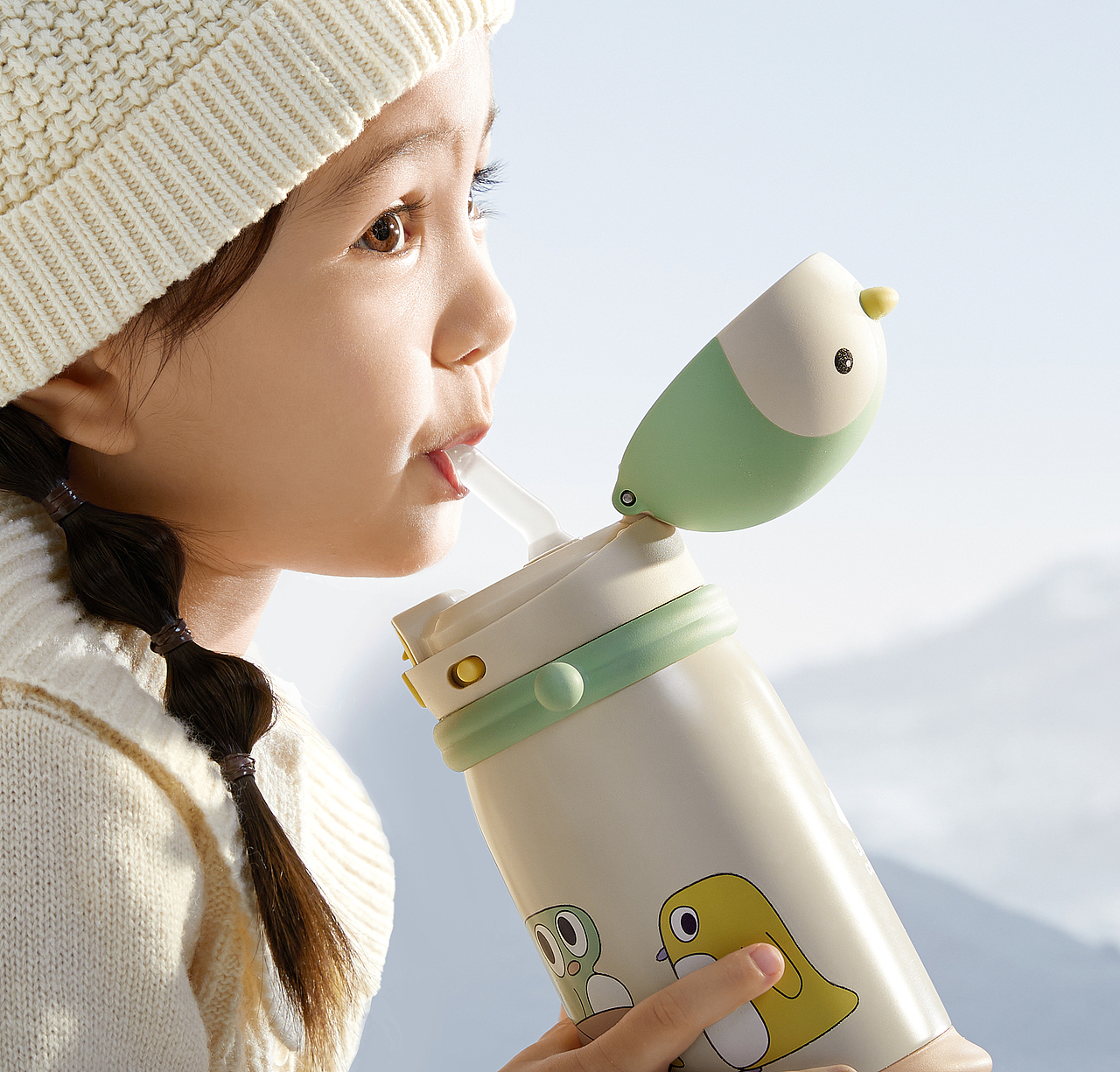 儿童保温杯拍摄