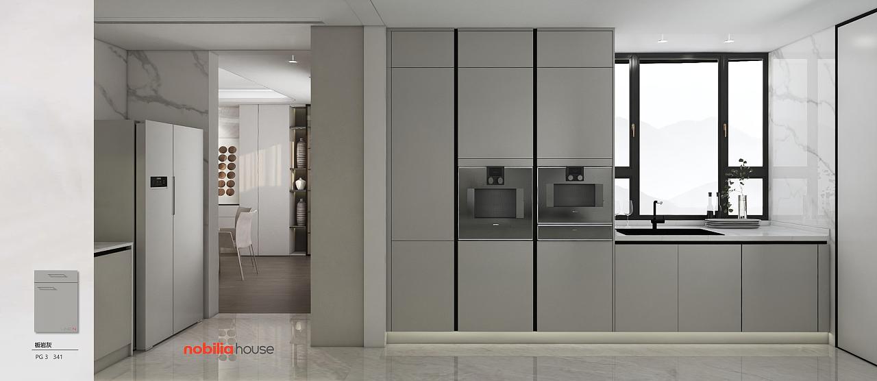 【室内设计】现代简约,200m²大平层餐厨空间