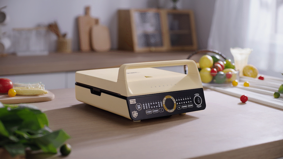 产品小视频丨乐趣⤬美的 "小方" 电饼档