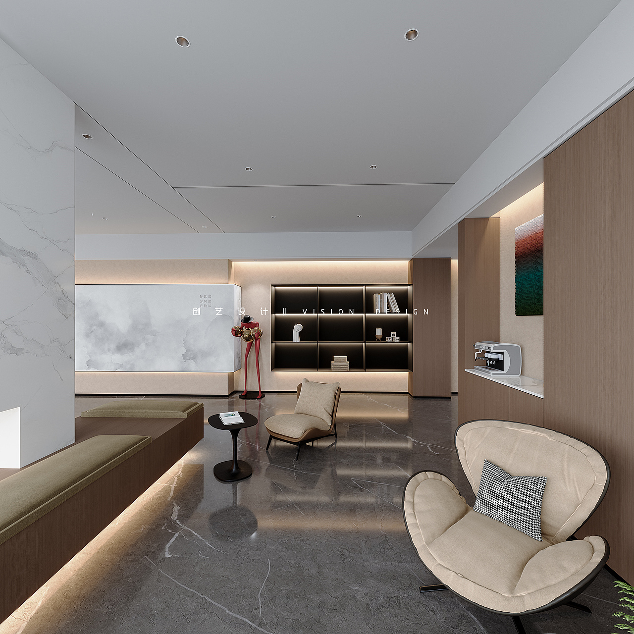 酒店设计/工装/现代酒店/3D效果图