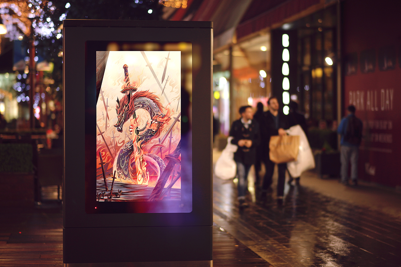 龙生九子 睚眦（图ZMzI0MTcyNzYw） - 商业插画 - 站酷设计师落一一原创素材 - 站酷ZCOOL