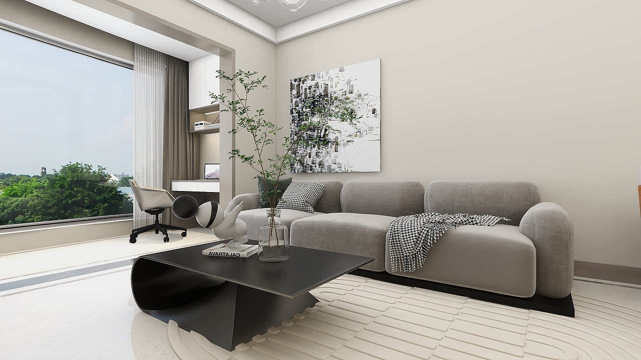 四川广安承平盛世三期（98平方现代简约三居室）（图ZMzE2OTA1Nzgw） - 家装设计 - 站酷设计师设计师成爽原创素材 - 站酷ZCOOL