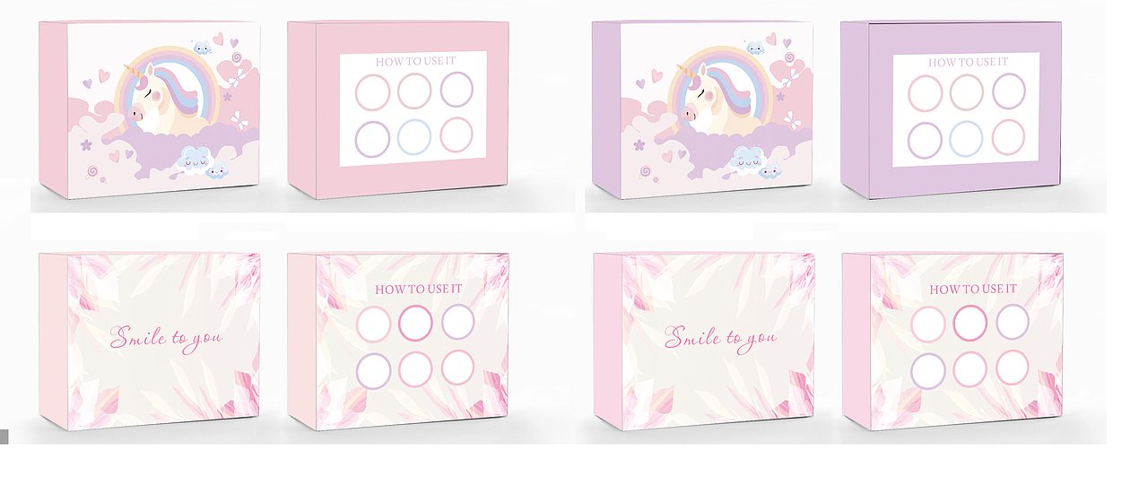 产品包装设计合集-女性产品包装-儿童产品包装-蓝包装