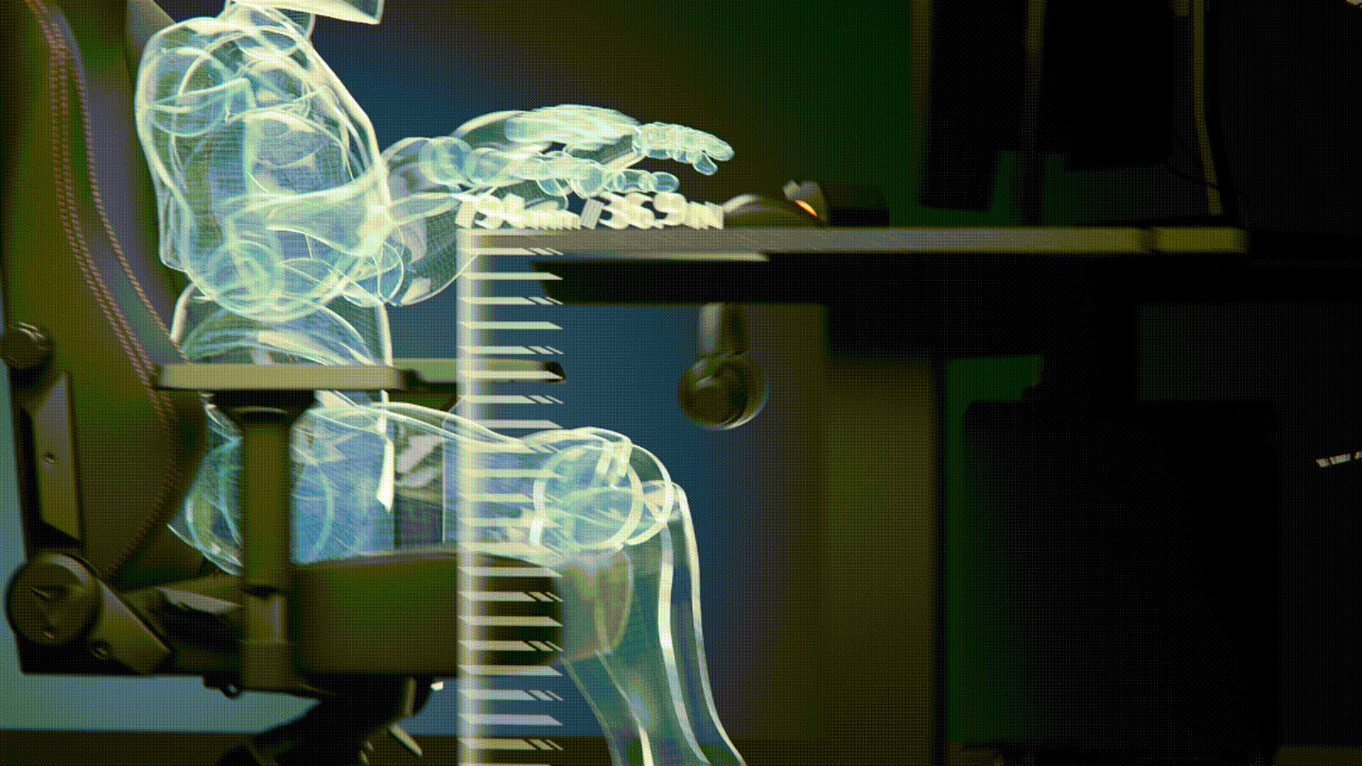 C4D暗调电竞桌产品动态解析