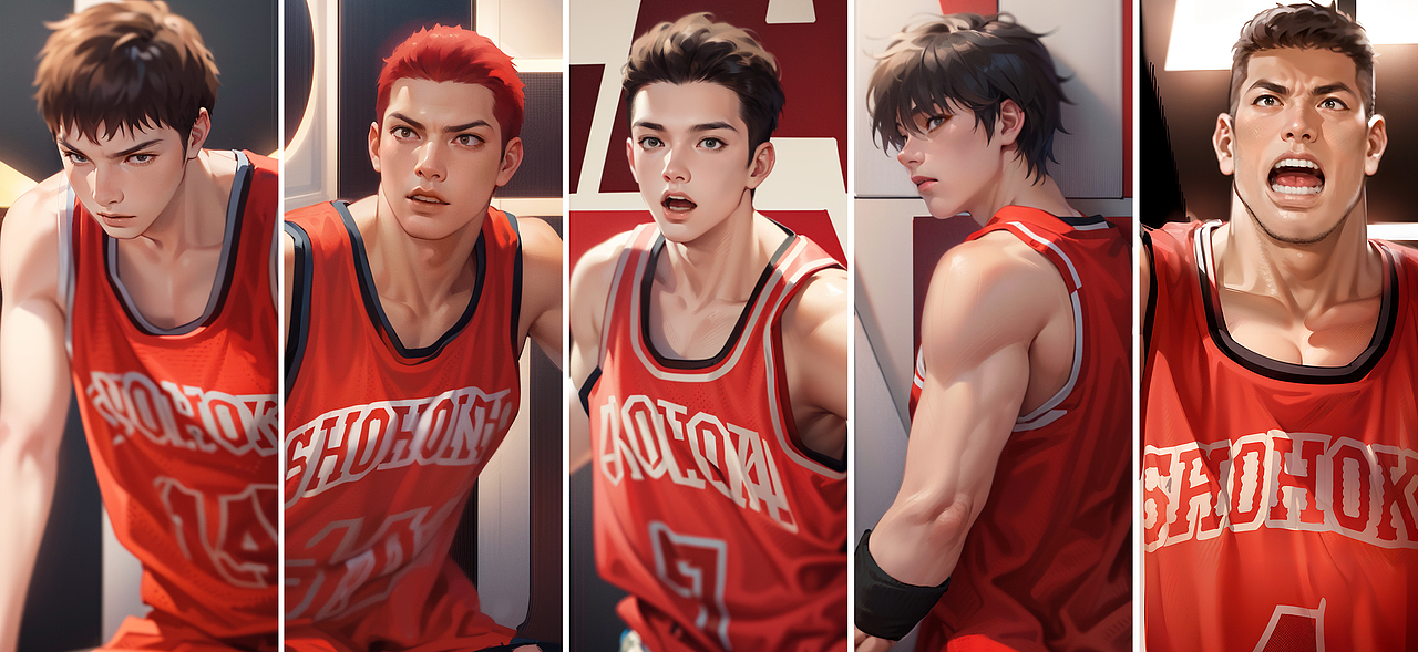 AI重现灌篮高手名场面