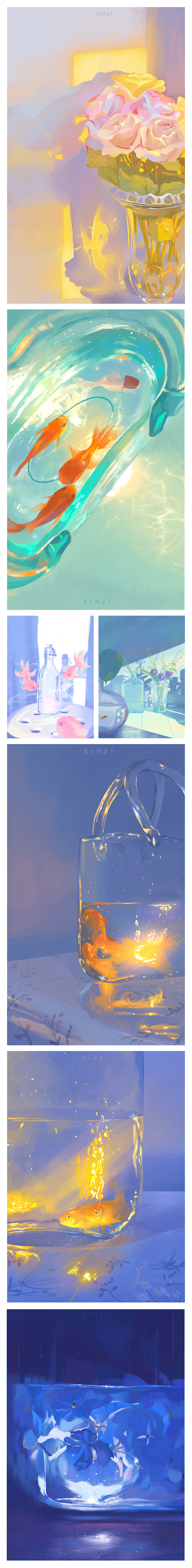 色彩60天速涂合集（圖ZMzI0NTg5OTky） - 商業(yè)插畫 - 站酷設(shè)計師鑫子XIN原創(chuàng)素材 - 站酷ZCOOL