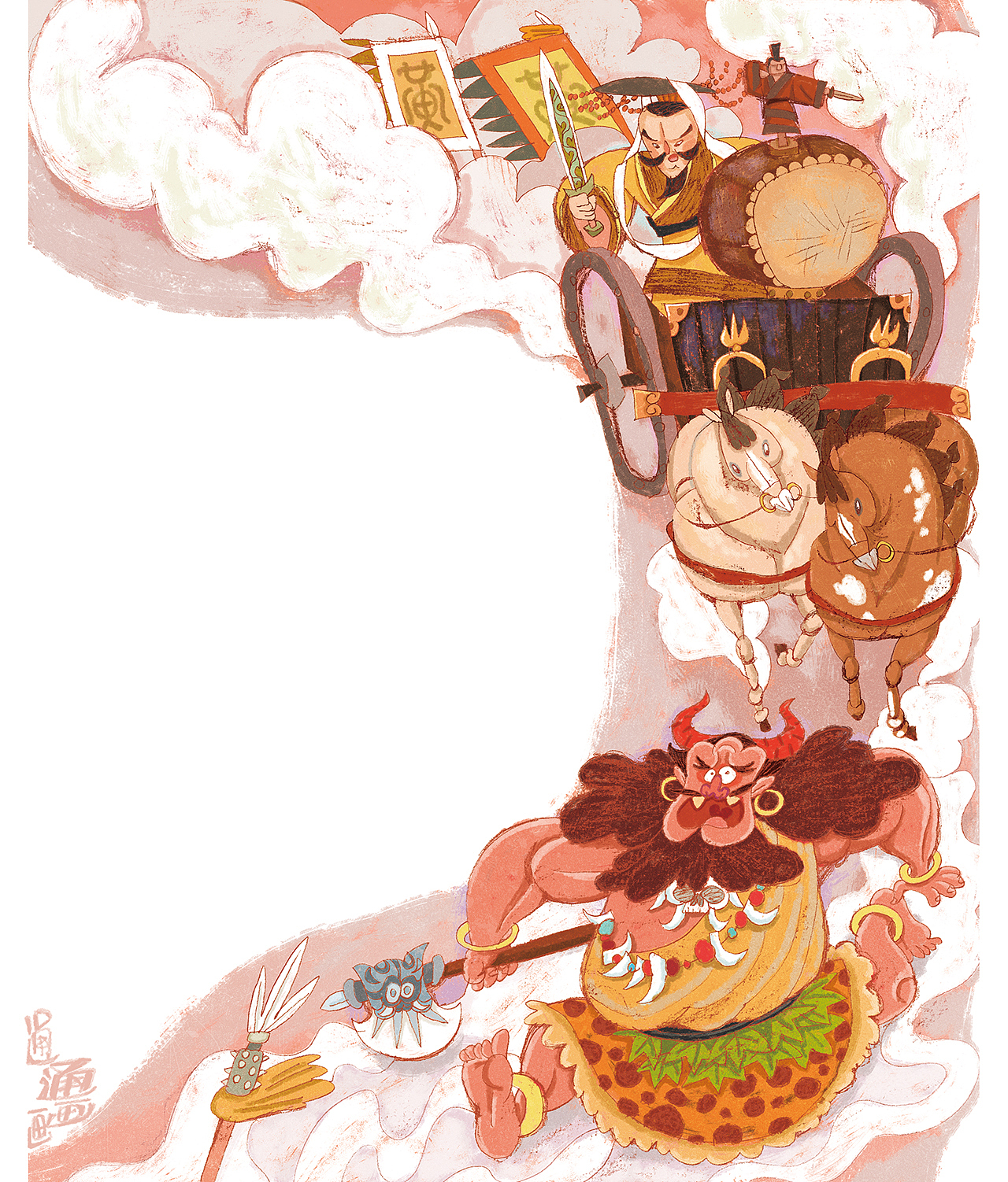 神话故事组图（图ZMzExODQ0MTIw） - 儿童插画 - 站酷设计师通通画画原创素材 - 站酷ZCOOL