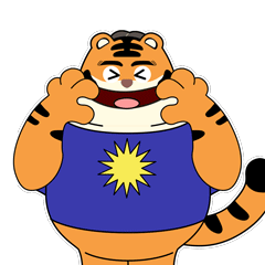 快乐制造机·华人虎系列表情包中文版（图ZMzUwMDY2OTA0） - IP形象 - 站酷设计师万叶SGG原创素材 - 站酷ZCOOL