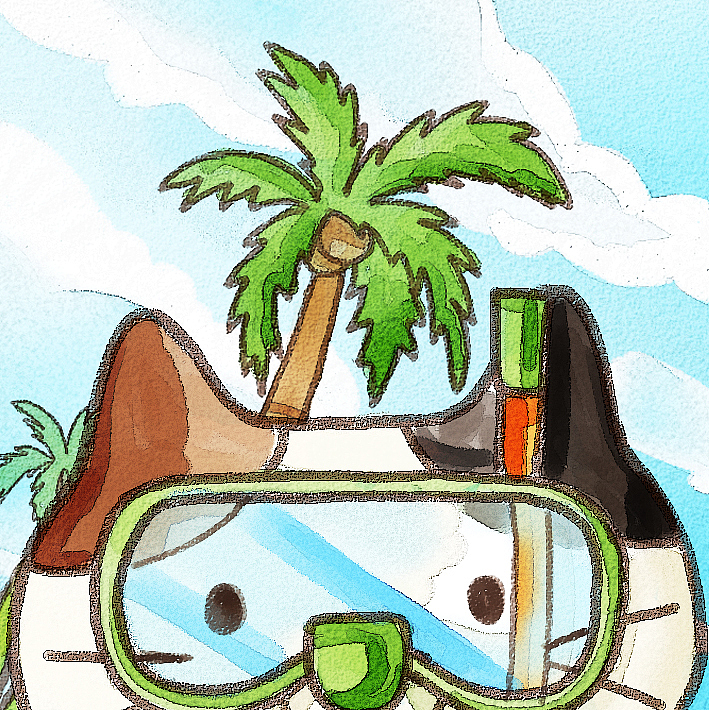 水彩风情侣头像